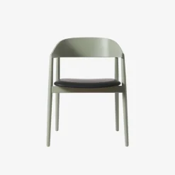 Andersen Furniture AC2 Stol Grøn Bøg Sort PU Læder