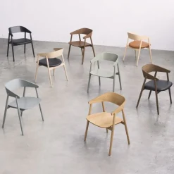 Andersen Furniture AC2 Stol Røget Mat Lakeret Bøg Sort Læder