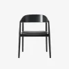 Andersen Furniture AC2 Stol Sort Mat Lakeret Bøg Sort Læder