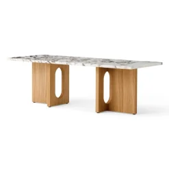 Audo Copenhagen Androgyne Lounge Table Oak / Calacatta Viola