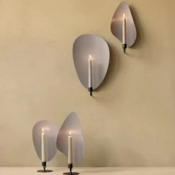 Audo Copenhagen Flambeau Lysestage Grå H34