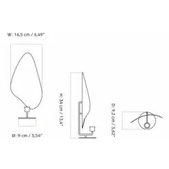Audo Copenhagen Flambeau Lysestage Grå H34