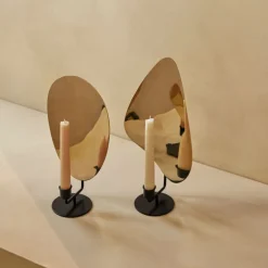 Audo Copenhagen Flambeau Lysestage Messing H30