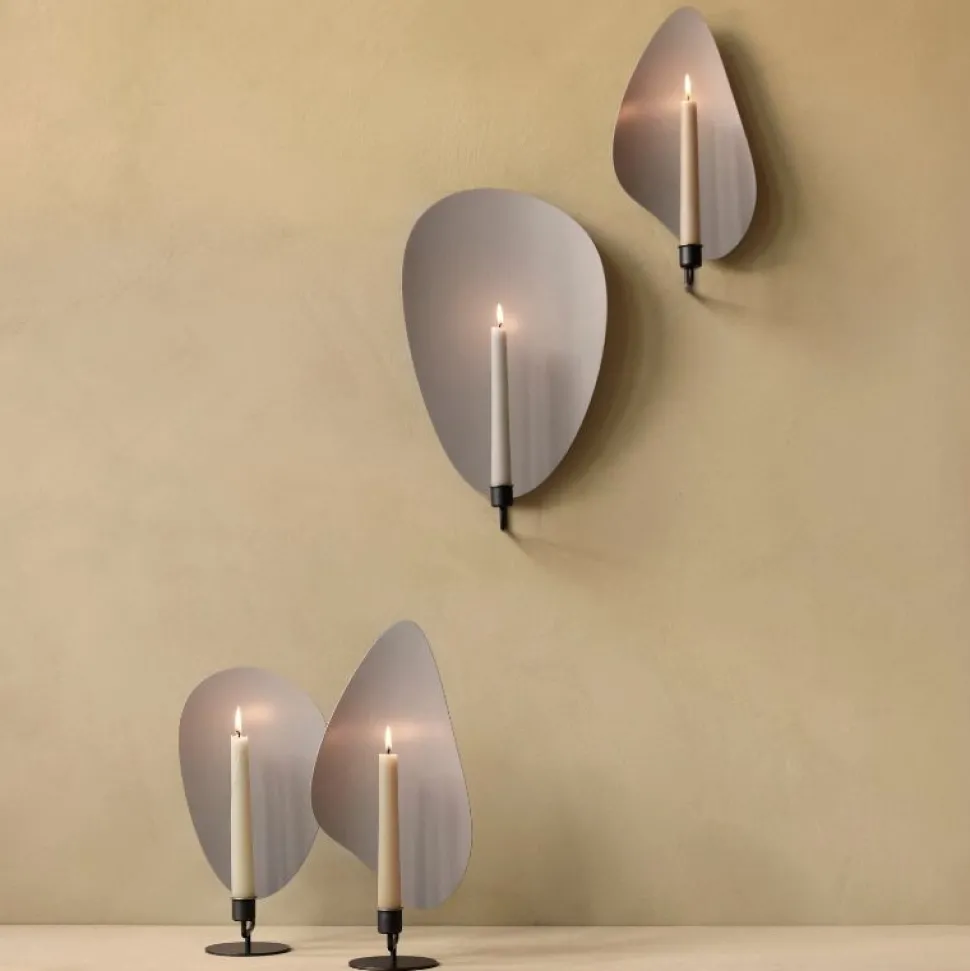 Audo Copenhagen Flambeau Lysestage Væg Grå H40