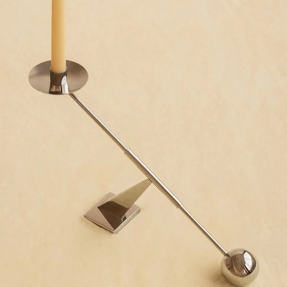 Audo Copenhagen Interconnect Candle Holder Stainless Steel Small