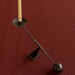 Audo Copenhagen Interconnect Candle Holder Bronzed Brass Small