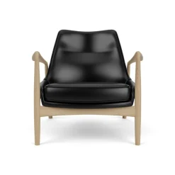 Audo Copenhagen The Seal Lounge Chair Eg / Sort Dakar Læder