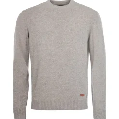 Barbour Essential Crew-Neck Jumper Stone