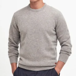 Barbour Essential Crew-Neck Jumper Stone