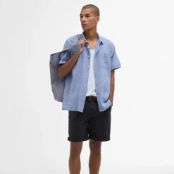 Barbour Nelson Regular SS Shirt Blue