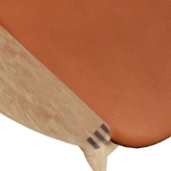 Bent Hansen Asger Loungestol Eg/Lys Olie Cognac Zenso 2 Læder