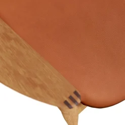 Bent Hansen Asger Loungestol Eg/Olie Cognac Zenso 2 Læder