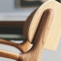 Bent Hansen Asger Spisebordsstol Eg/Olie Sort Zenso 2 Læder