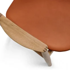 Bent Hansen Asger Spisebordsstol Eg/Lys Olie Cognac Zenso 2 Læder