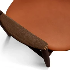 Bent Hansen Asger Spisebordsstol Eg/Røget Cognac Zenso 2 Læder