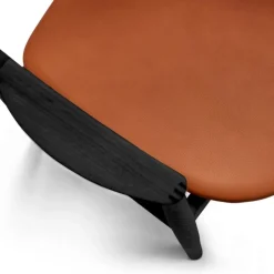 Bent Hansen Asger Spisebordsstol Sortlakeret Eg Cognac Zenso 2 Læder