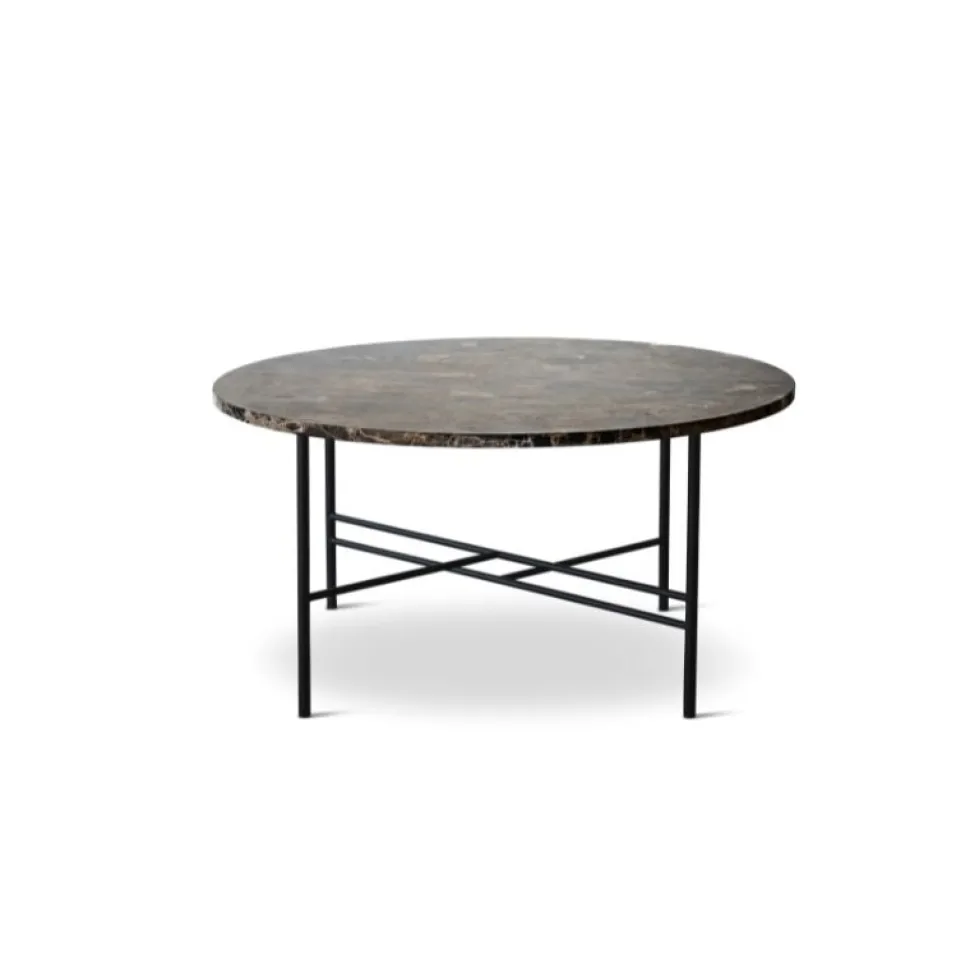 Bent Hansen Metro Sofabord Ø80 Brun Marmor