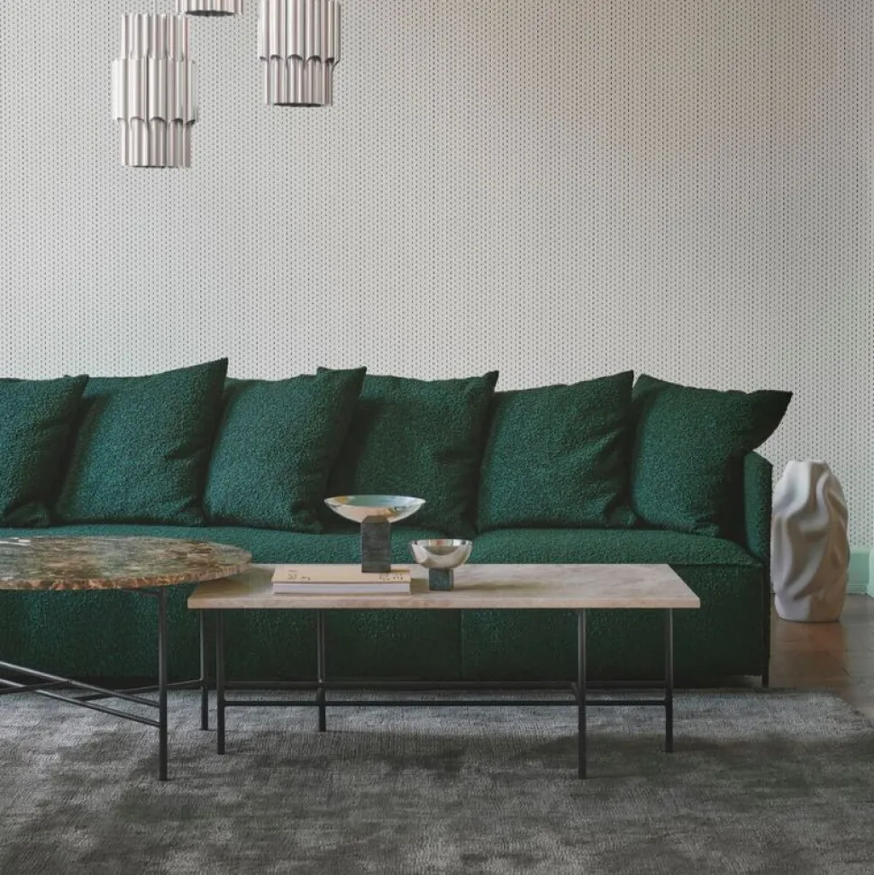 Bent Hansen Metro Sofabord Ø80 Brun Marmor