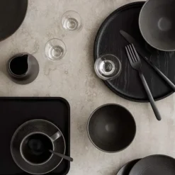 Blomus Oku Tray Black Round Small