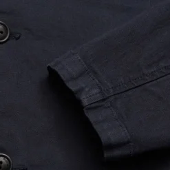 Blue De Génes Gabbiano Dobby Blazer Dark Navy