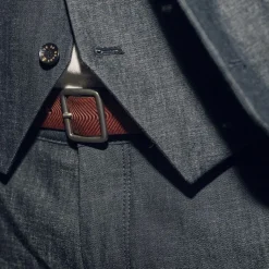 Blue De Génes Pento Belt Brown