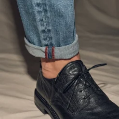 Blue De Gênes Vinci Pala Used Jeans Blue Denim