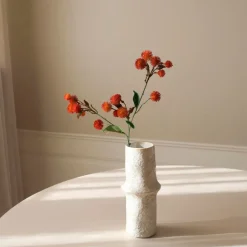 Botané Studios Echinops Ritro Thistle Ball Branch Dark Orange