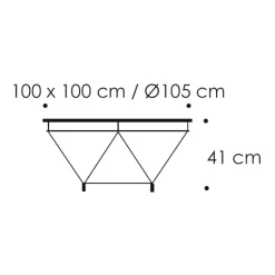 Eilersen Spider Sofabord Ø105
