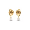 Enamel Copenhagen Earrings Caia Small Gold-Plated