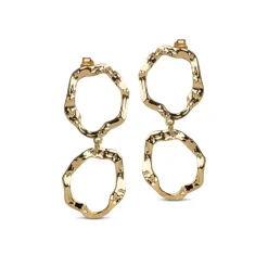 Enamel Copenhagen Earrings Miriam Gold-Plated