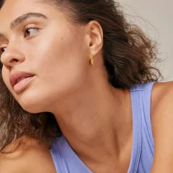 Enamel Copenhagen Hoops Hali Large Gold-Plated