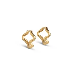 Enamel Copenhagen Hoops Holly Small Gold-Plated