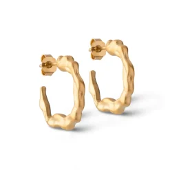 Enamel Copenhagen Hoops Leone Gold-Plated