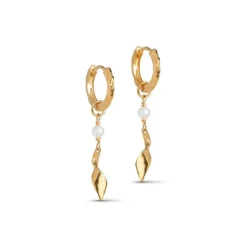 Enamel Copenhagen Hoops May Gold-Plated