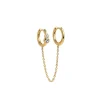 Enamel Copenhagen Hoops Nova Chain One Piece Gold-Plated