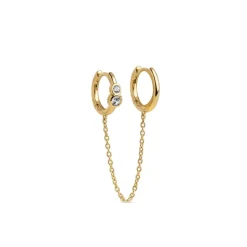 Enamel Copenhagen Hoops Nova Chain One Piece Gold-Plated