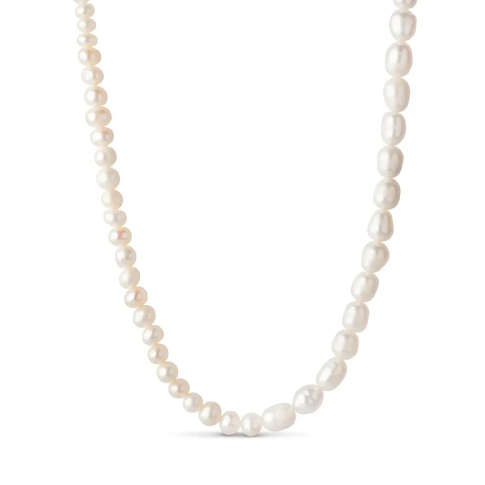 Enamel Copenhagen Necklace Pearlie Gold-Plated