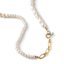 Enamel Copenhagen Necklace Pearlie Gold-Plated