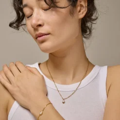 Enamel Copenhagen Necklace Darla Gold-Plated