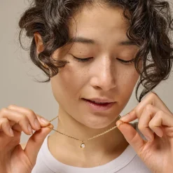 Enamel Copenhagen Necklace Darla Gold-Plated