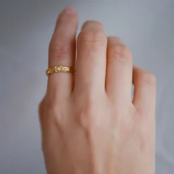 Enamel Copenhagen Ring Gaia Gold-Plated