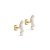 Enamel Copenhagen Studs Evie Gold-Plated