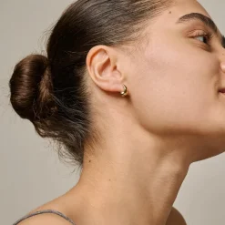 Enamel Copenhagen Studs Nima Gold-Plated