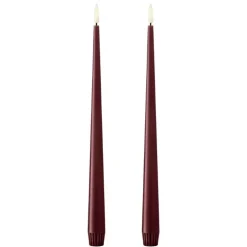 Ester & Erik LED Stagelys Deep Wine (2 stk)