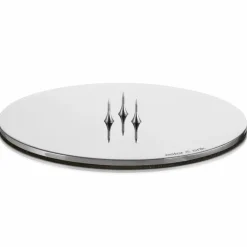 Ester & Erik Lyseplatte Blank Sølv Mellem