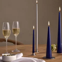 Ester & Erik Lyseplatte Blank Sølv Mellem