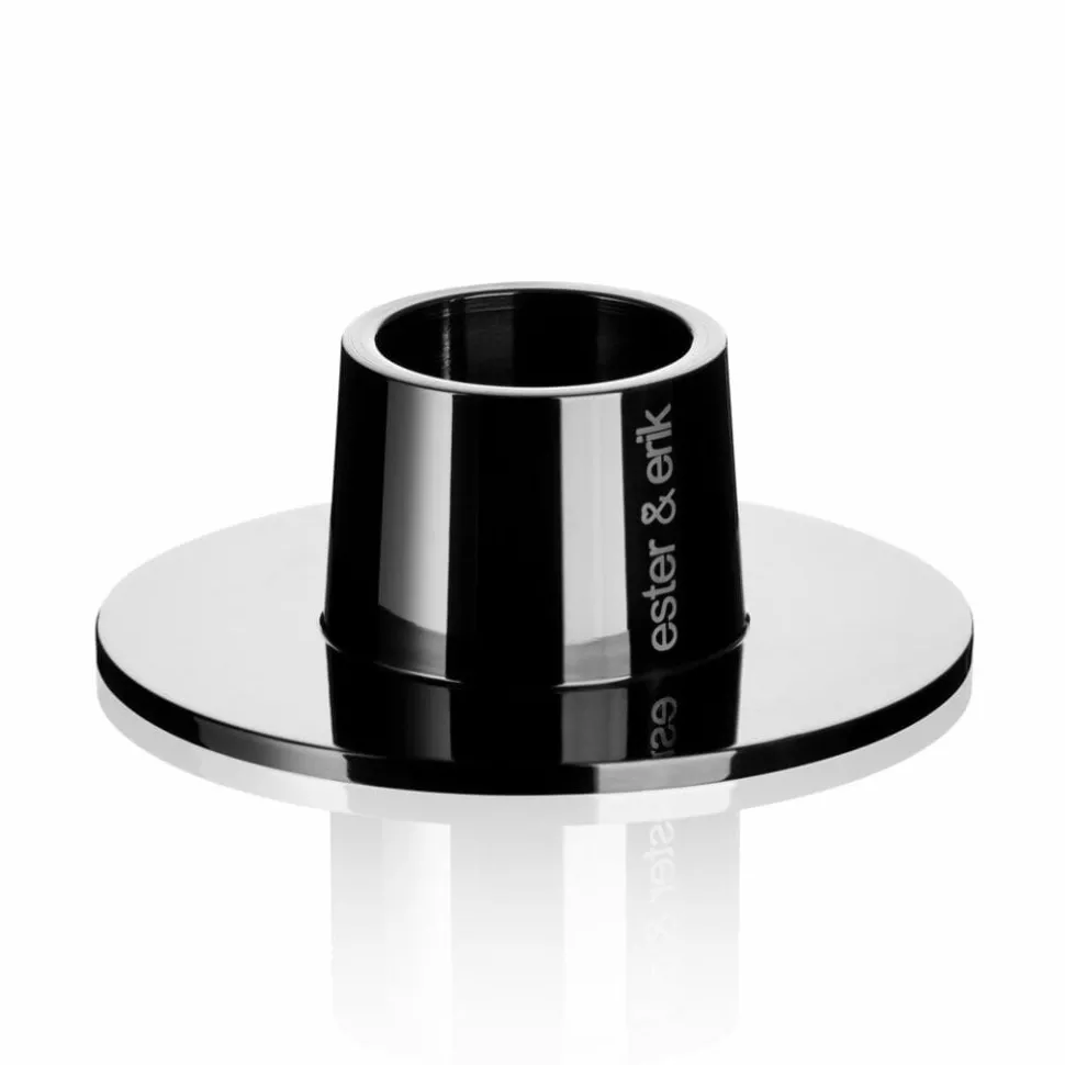 Ester & Erik Lysestage Blank Sort Mellem