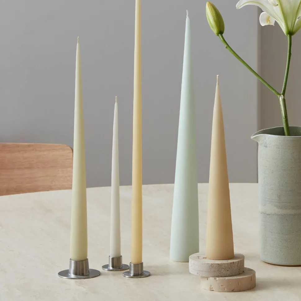 Ester & Erik Lysestage Børstet Sølv Lille