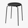 Fritz Hansen 3170 Dot Intense Leather Black