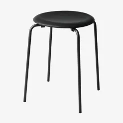 Fritz Hansen 3170 Dot Intense Leather Black